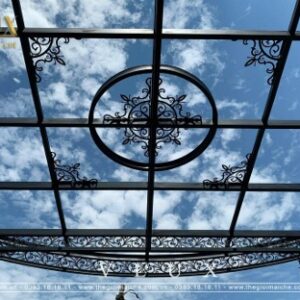 Mái che khung sắt hộp mạ kẽm